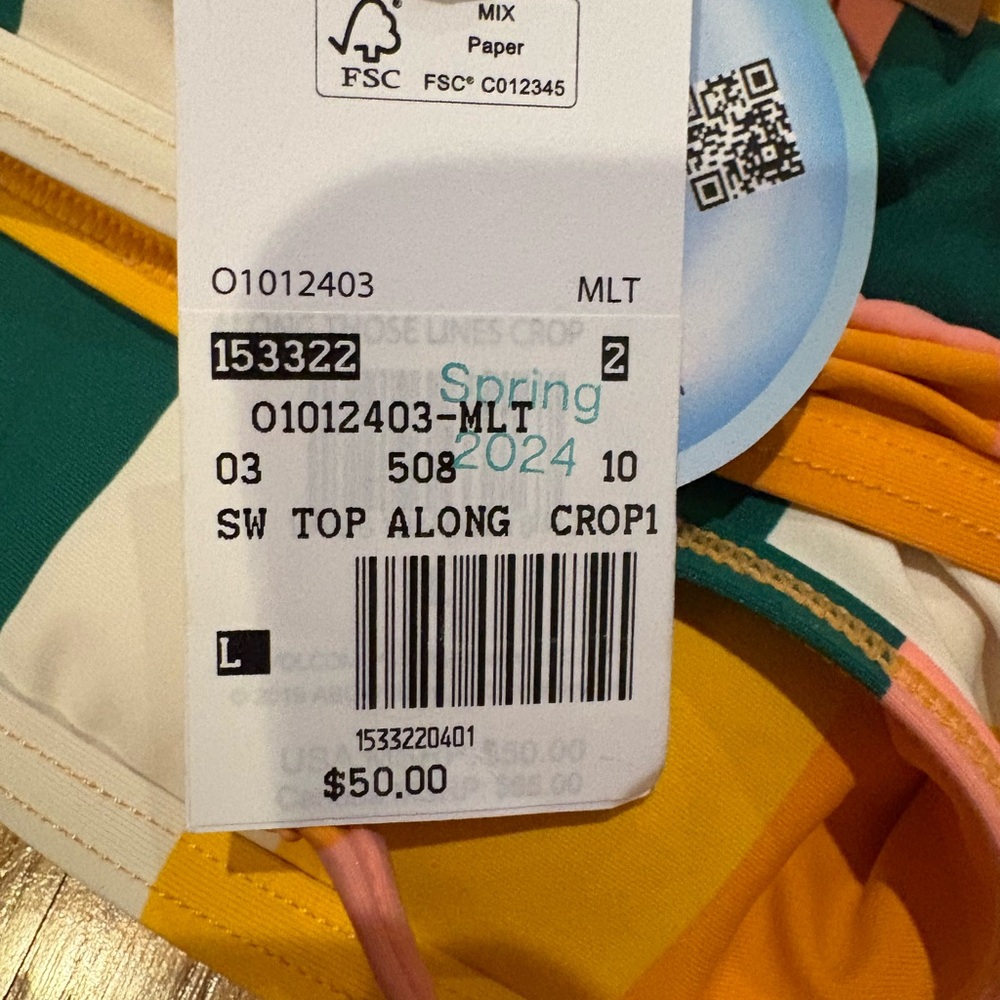 Volcom Multicolor Bikini Top